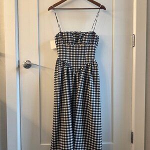 NWT Ronny Kobo Barret Dress in Black & White Gingham